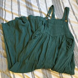 Free People sun drenched overalls